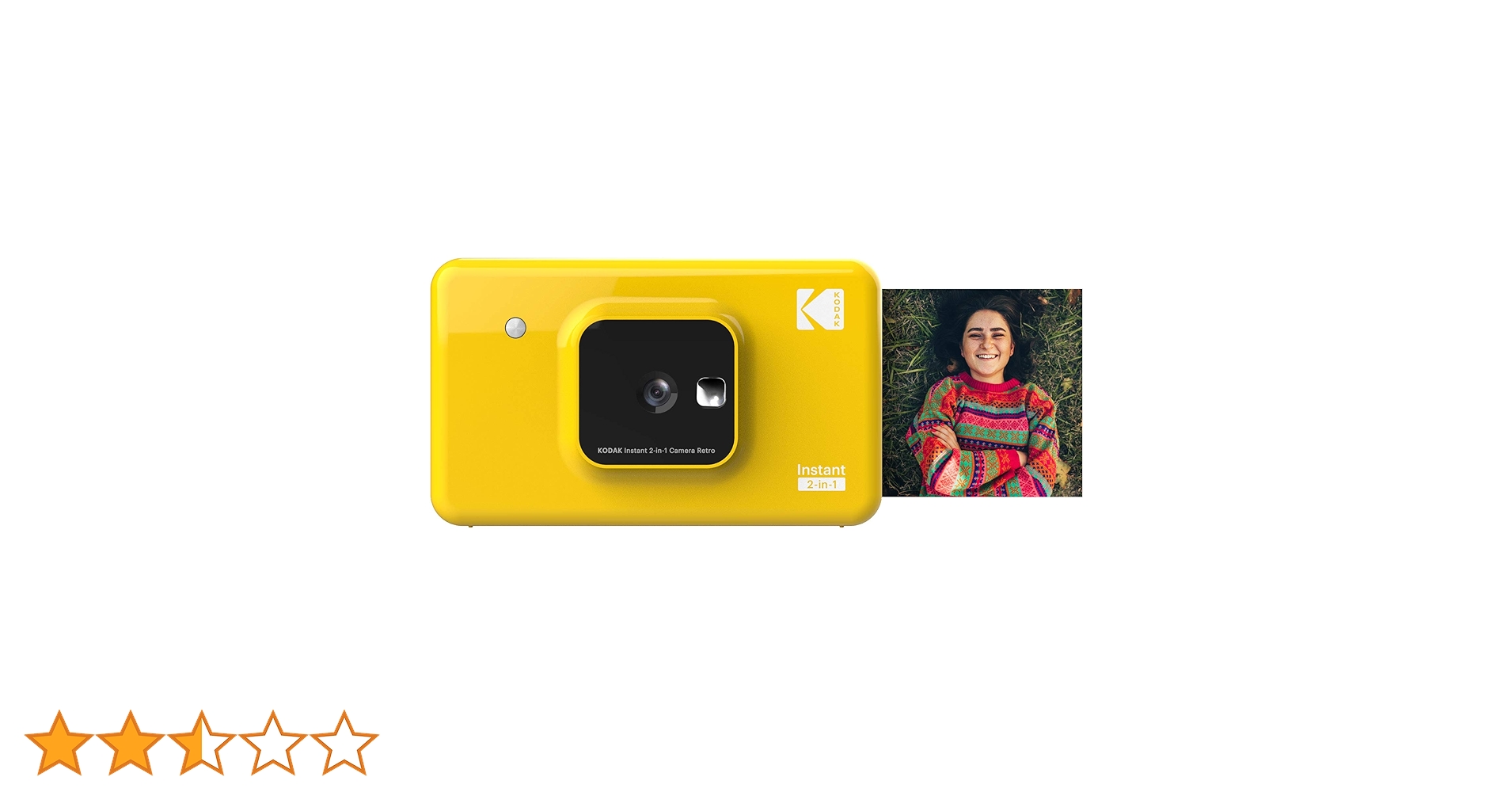 【Kodak】P500 インスタントプリンター イエロー Kodak】P500 インスタントプリンター イエロー ワイヤレスで